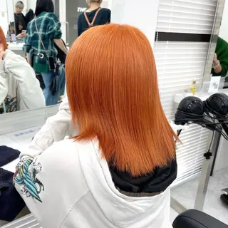 セミロング カラー kazuki🍑韓国 トレンド暖色🫗のヘアスタイル