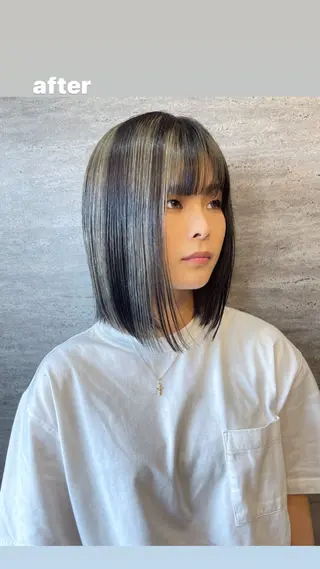 ミディアム JIEN MIUのヘアスタイル