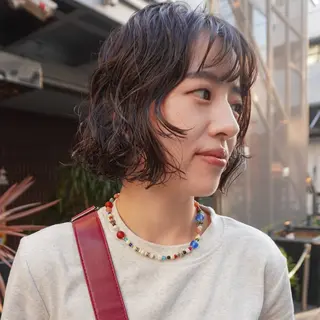 ショート パーマ ◽️モードヘア◽️ SHOUTOのヘアスタイル