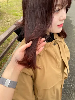 ミディアム fubuki🪷 似合わせカットカラーのヘアスタイル
