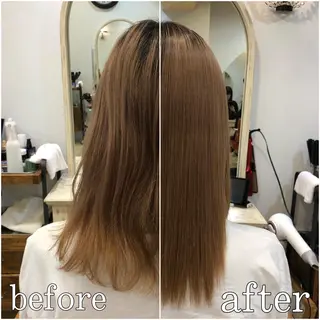 セミロング \脱・うねり& 広がり/gite菊のヘアスタイル