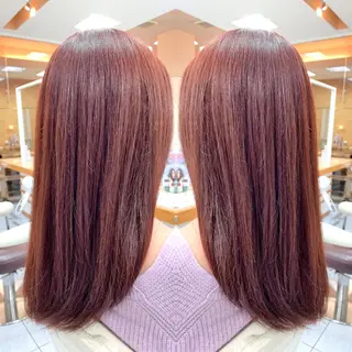 ミディアム 縮毛/レイヤー 韓国/橋口のヘアスタイル