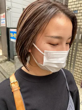 ショート 韓国風デザイン 💐MIZUKI💐のヘアスタイル