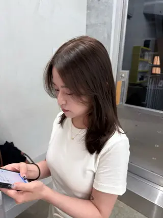 ミディアム カラー レイヤー/梅田/ HIKARU🍀のヘアスタイル