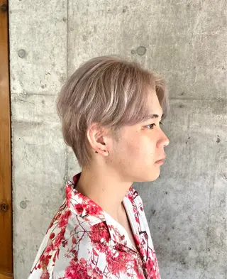 ショート ヘアアレンジ メンズ ❤️カラー得意 🧡松浦睦樹❤️のヘアスタイル