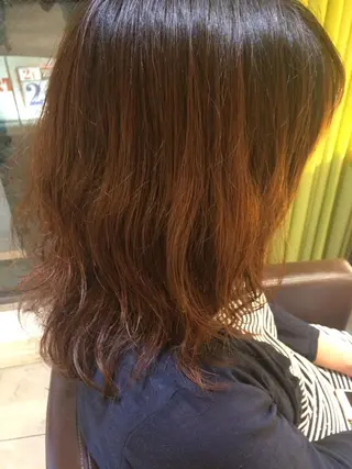 ミディアム カラー パーマ ヘアアレンジ メンズパーマの巨匠 鈴木純のヘアスタイル