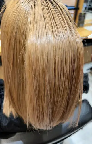 ミディアム 髪質改善カラー🎀 アイブロウ✨麗華のヘアスタイル