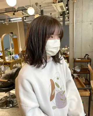 ミディアム 透明感カラー 🩰asumiのヘアスタイル