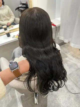 ロング カラー Rinka/梅田/ 透け感カラー🤎のヘアスタイル