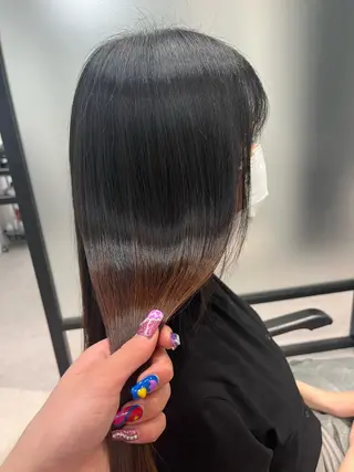 ロング 髪質改善/縮毛矯正 艶カラー/珠聡のヘアスタイル