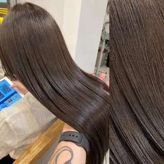 セミロング カラー ボブ& 髪質改善FUMIYAのヘアスタイル