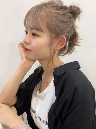 セミロング ヘアアレンジ plumu. ♡【プリュム】のヘアスタイル