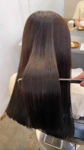 セミロング カラー ✂似合わせカット 🦋カラーみやび🪽のヘアスタイル