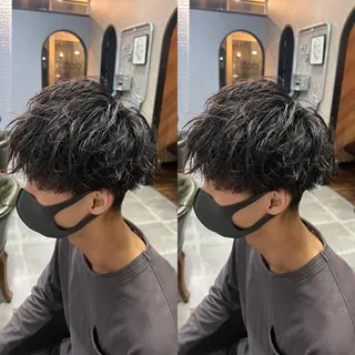 パーマ メンズ センターパート /植田のヘアスタイル