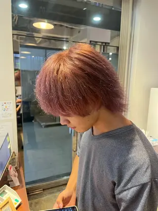 えんぐちとも／透明感 カラー／博多ボブのヘアスタイル