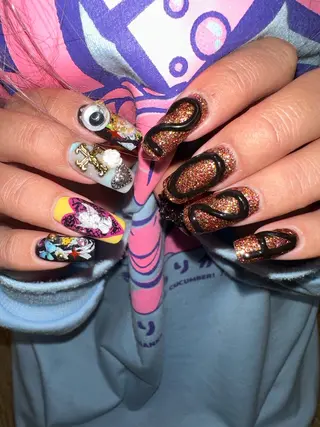 ネイル 福の爪 🍒福山千晴のネイルデザイン