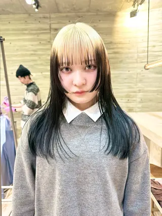 ミディアム カラー kai .のヘアスタイル