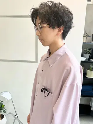 ショート パーマ メンズ ill副店長 立和田純也のヘアスタイル