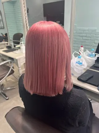 セミロング カラー ヘアアレンジ 🩶【推しハイトーン 】yuzu🩶のヘアスタイル