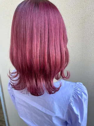 ミディアム カラー 【sim】 mizuのヘアスタイル