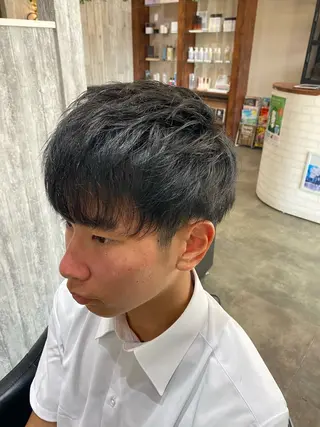 ショート メンズ BREAZE所属・福澤玲央／博多／千代 ／メンズカットのヘアスタイル