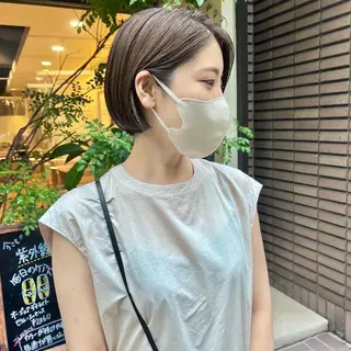 ショート パーマ 近藤 麻紀のヘアスタイル