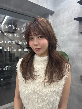 ロング カラー お悩み改善あなたの" You"💚❤️💛のヘアスタイル