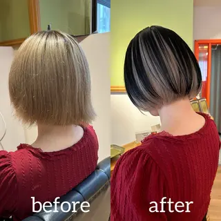 ミディアム カラー 伊藤 皓亮のヘアスタイル