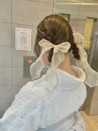 セミロング ヘアアレンジ ダブルカラー🦖 /髪質改善⚡️しおりのヘアスタイル