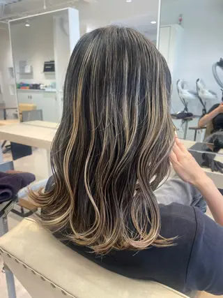 セミロング かずや🍀/髪質改善 /艶髪カラー/眉毛のヘアスタイル