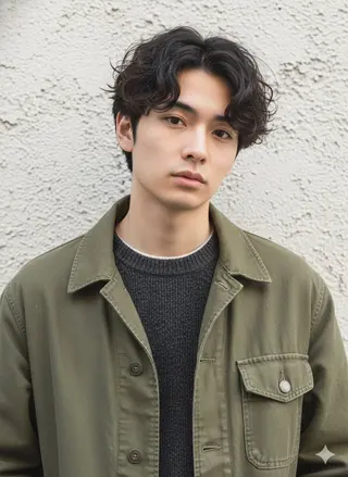 メンズ 【メンズパーマ】 SiLO 三宅のヘアスタイル