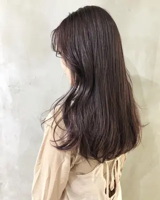 ロング カラー ニシオカ タクヤのヘアスタイル