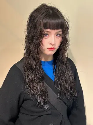 ロング パーマ 透明感カラー/パーマ ⚡️ 金子 聖汰⚡️のヘアスタイル