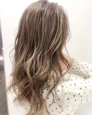 ロング カラー ヘアアレンジ 透明感カラー× レイヤーカット✨高梨のヘアスタイル