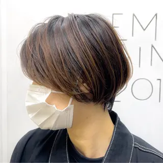 ショート カラー OAK溝の口 𖠋SHINYAのヘアスタイル