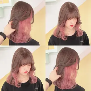 カラー 渋谷:インナーカラー ／🍒エリカ🍒のヘアスタイル