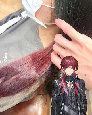 セミロング カラー ヘアアレンジ S.BLOOM 川崎 翔哉のヘアスタイル