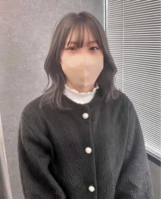 ミディアム カラー FRAME spa&hair room博多店【フレーム】所属・髪質改善|顔周り|博 多|川上智也のヘアスタイル