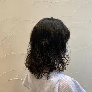 ミディアム パーマ/名古屋パーマ / コデラ ナナホのヘアスタイル