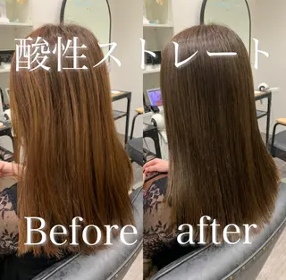 セミロング 【酸性ストレート】 宮下和明のヘアスタイル