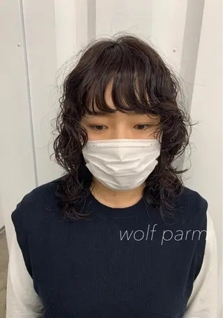 ミディアム カラー パーマ レイヤーカット/艶髪 ✨💭KIRARIのヘアスタイル