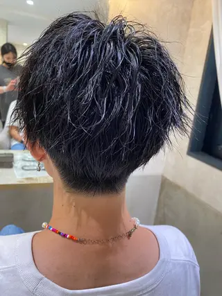 ショート パーマ メンズ CIEL天六店 三上春のヘアスタイル