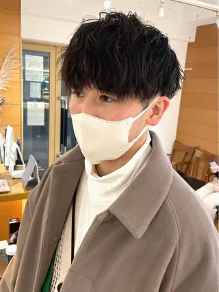 パーマ メンズ 佐藤 梨里花 ❤︎のヘアスタイル