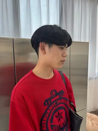 ショート パーマ メンズ YUIMARL 岡山 YUSUKE🪽🫧のヘアスタイル