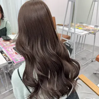 ロング カラー ヘアアレンジ ブリーチなしカラー /ベージュ/安形翔のヘアスタイル