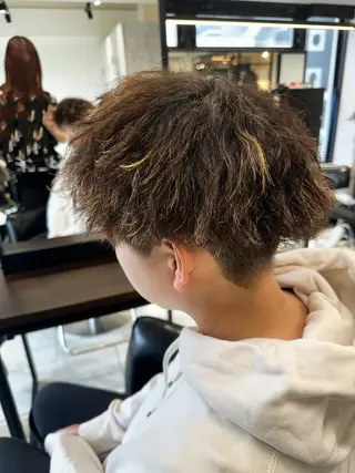 パーマ メンズ むっち〜/ケアカラー /似合わせcutのヘアスタイル