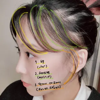 ミディアム 韓国レイヤー suzuのヘアスタイル