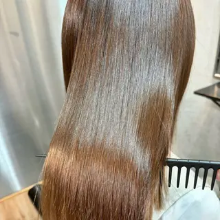 ミディアム ショートボブ縮毛矯正 髪質改善のプロ山道潤のヘアスタイル