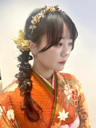 ヘアアレンジ Rio🎀 艶カラー/韓国のヘアスタイル