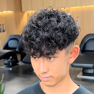 ショート カラー パーマ ヘアアレンジ メンズ キッズ SKILL ikebukuro所属・✂️メンズカット ひろき✂️のヘアスタイル